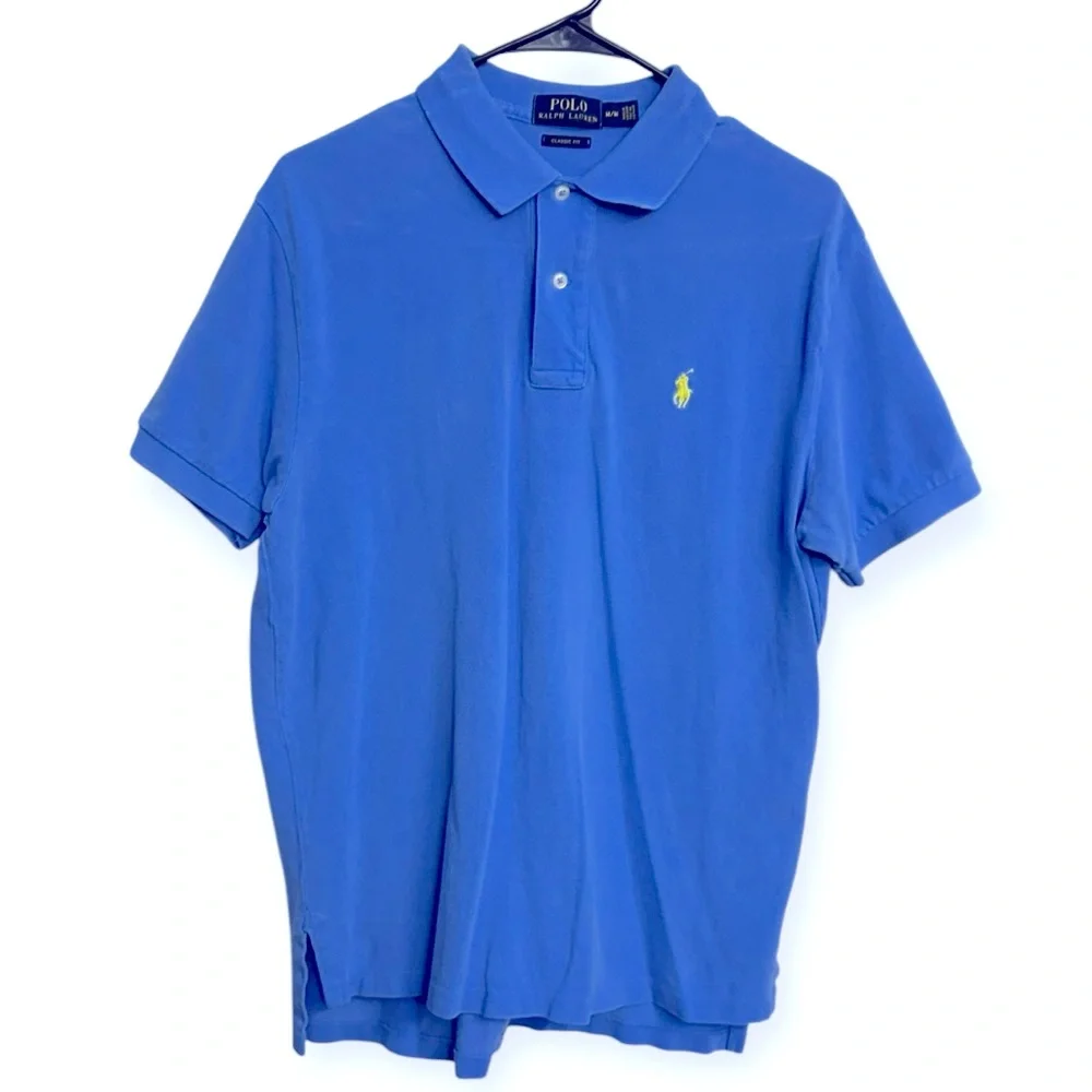 Polo by Ralph Lauren Men's Blue Polo Shirt M